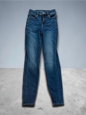 American Eagle Outfitters Dark Indigo High-Rise Curvy Skinny Jeans